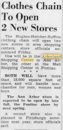 Arborland Center - Aug 1961 Hughes And Hatcher Opening